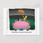 Unidentifizierte Flying Armadillo UFA Funny Gifts Postkarte (Vorderseite)