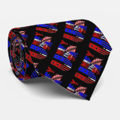 Unified the USA Patriotic Logo Neck Tie Krawatte (Gerollt)