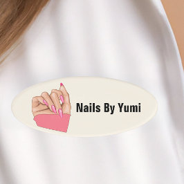 Uniform Nail Artist Manicurist Salon Beauty Namenschild