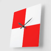 Uniform Quadratische Wanduhr (Winkel)
