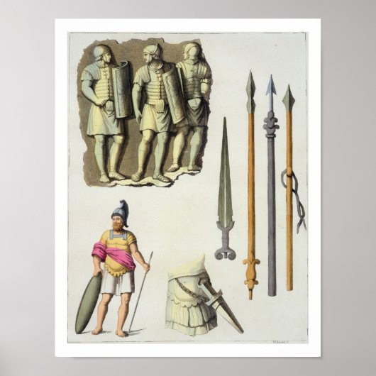 Uniform und Waffen römischer Legionäre, aus 'Le Poster (Vorne)