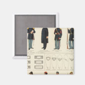 Uniformen, US-, CS-Armeen Magnet (Vorderseite/Rückseite)