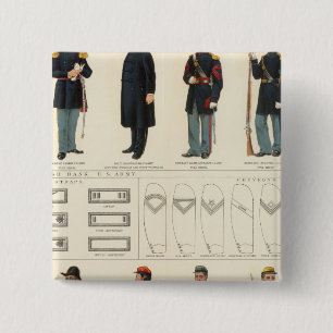 Uniformen, US- und CS-Armeen Button
