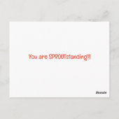 Unikate niedliche Geburtstag Postkarte für Vegetar (Rückseite)