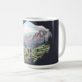 Unikate, retro/Vintage Grafik Kaffeetasse (VorderseiteRechts)