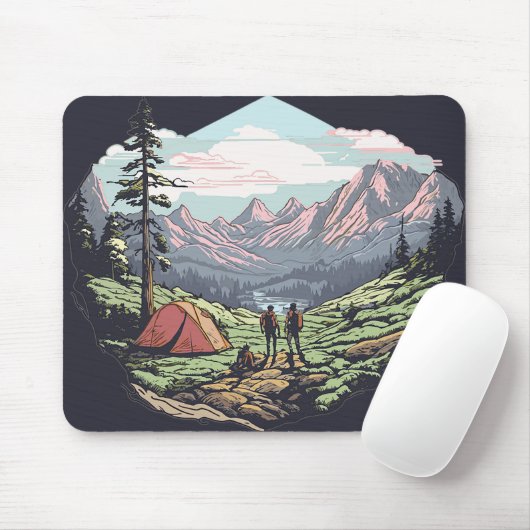 Unikate, retro/Vintage Grafik Mousepad (Mit Mouse)