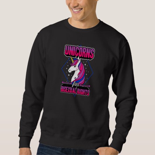 Unikorare für Bisexuelle Rechte Magische Majestic  Sweatshirt (Vorderseite)