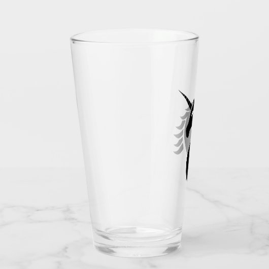 Unikorlogo Trinkglas Glas (Rechts)
