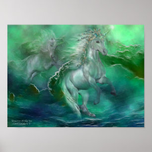 Unikorne des Sea Art Poster/Print Poster