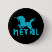 Unikorne sind Metall Button (Vorderseite)