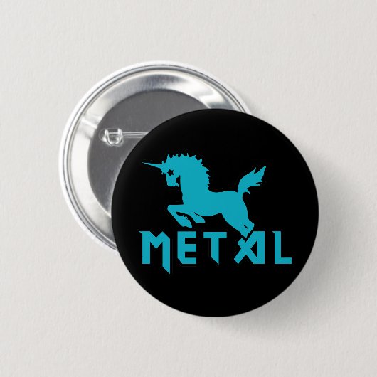 Unikorne sind Metall Button (Vorne & Hinten)