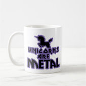 Unikorne sind Metall Kaffeetasse (Links)