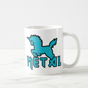 Unikorne sind Metall Kaffeetasse