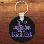 Unikorne sind Metall Schlüsselanhänger (Vorderseite)