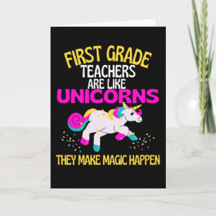 Unikornlehrer der ersten Klasse sind magisch, Lehr Karte