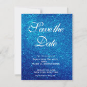  | Unikum speichern Datum | GLITZER Save The Date (Vorderseite)