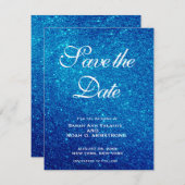  | Unikum speichern Datum | GLITZER Save The Date (Vorne/Hinten)