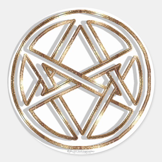 Unikursal-Aufkleber Runder Aufkleber (Vorderseite)