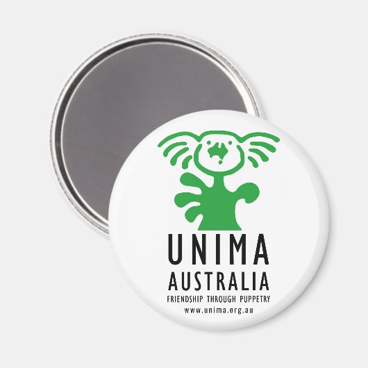 UNIMA Australia Magnet (Vorderseite/Rückseite)