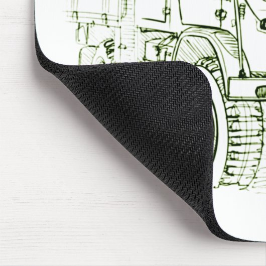 Unimog 401 Doka Mousepad (Ecke)