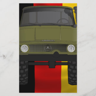 Unimog Deutsch-Flagge Briefpapier