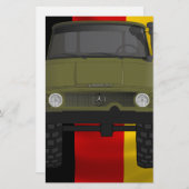 Unimog Deutsch-Flagge Briefpapier (Vorne/Hinten)
