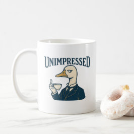 Unimpressed Duck Drinking Tea Meme Kaffeetasse