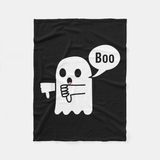 Unimpressed Ghost 2025 Fleecedecke (Vorderseite)