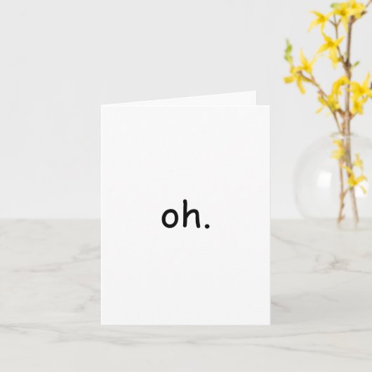 Unimpressed Greeting Card Karte (Gelbe Blume)