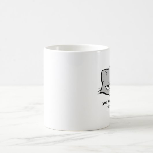 Unimpressed Katzen-Tassen Kaffeetasse (Mittel)