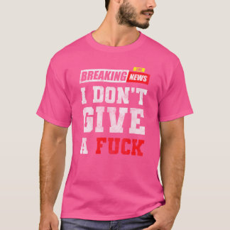 Uninteressiert Motto Gleichgültigkeit Leben lustig T-Shirt