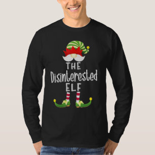 Uninteressiertes Elf Group Christmas Pajama Party T-Shirt
