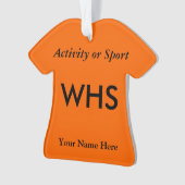 Unioder Highschool Varsity-Buchstabe-Andenken Ornament (Vorderseite)