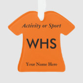 Unioder Highschool Varsity-Buchstabe-Andenken Ornament (Vorderseite)