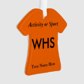 Unioder Highschool Varsity-Buchstabe-Andenken Ornament (Vorderseite)