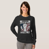 Union Construction Worker American USA Flag 4th of T-Shirt (Vorne ganz)