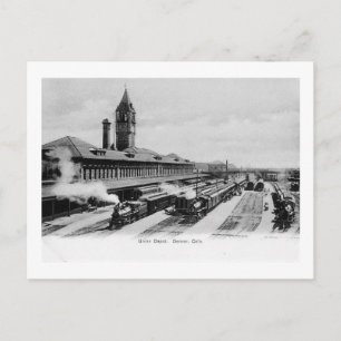 Union Depot Bahnhof, Denver, Colorado Vintage Postkarte