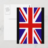 Union Jack 2 Postkarte (Vorne/Hinten)