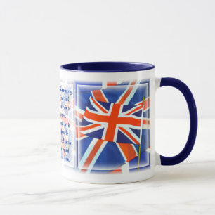 Union Jack # 2 ~ Ringer-Tasse Tasse