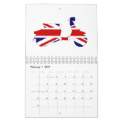 Union Jack 60er Motor Scooter Kalender (Feb 2027)