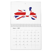 Union Jack 60er Motor Scooter Kalender (Mär 2027)