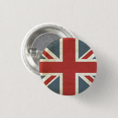 Union Jack Abzeichen Button (Vorne & Hinten)