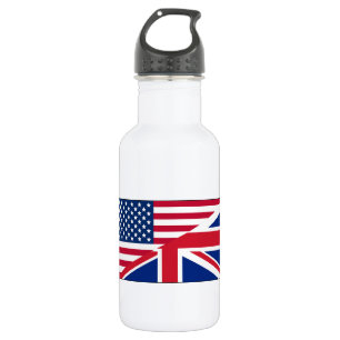 Union Jack Amerikanische Flagge Muster Sterne Stre Trinkflasche