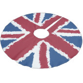 Union Jack Art von Heva Weva Weihnachtsbaum Base Polyester Weihnachtsbaumdecke (Schrägansicht)