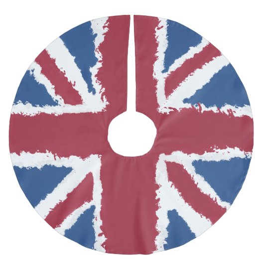 Union Jack Art von Heva Weva Weihnachtsbaum Base Polyester Weihnachtsbaumdecke (Vorderseite)
