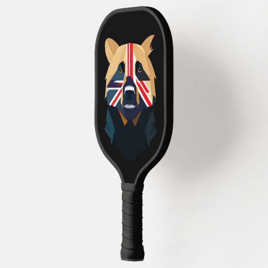 Union Jack Bear Pickleball Schläger (Links)