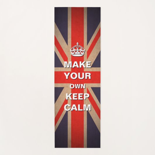Union Jack Behalte Calm Yoga Mat | Single-Seitendr Yogamatte (Vorderseite)