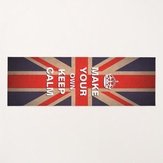 Union Jack Behalte Calm Yoga Mat | Single-Seitendr Yogamatte (Vorderseite (Horizontal))