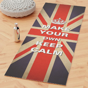 Union Jack Behalte Calm Yoga Mat Single-Seitendr Yogamatte