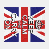 Union Jack behalte Ruhe und setzt fort Fleecedecke (Vorderseite (Horizontal))